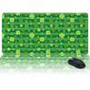 Oversized Gaming Mouse Pad, St. Patrick's Day Yellow Clover Green Striped Desk Mat for Home Office Extended XXL Computer Mouse Pad with Non-Slip Backing for Laptop Desktop Keyboard,35x15 inch view 1