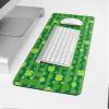 Oversized Gaming Mouse Pad, St. Patrick's Day Yellow Clover Green Striped Desk Mat for Home Office Extended XXL Computer Mouse Pad with Non-Slip Backing for Laptop Desktop Keyboard,35x15 inch view 4