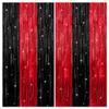 KatchOn, Red and Black Fringe Curtain - XtraLarge, Pack of 28 | Black Happy Valentines Day Balloons, Sneaker Ball Decorations | Red Casino Party Decorations | I Love You Balloons, Heart Balloons view 2
