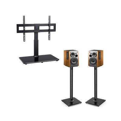 PERLESMITH Universal Floor Speaker Stands 28 Inch for Surround Sound