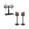 PERLESMITH Universal Floor Speaker Stands 28 Inch for Surround Sound view 1