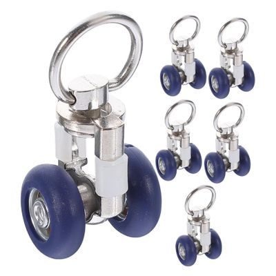 Cabilock 18pcs Curtain Accessories Drapery Track Glider Runner Wheel Rollers and Pulleys