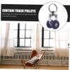 Cabilock 18pcs Curtain Accessories Drapery Track Glider Runner Wheel Rollers and Pulleys view 2