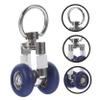 Cabilock 18pcs Curtain Accessories Drapery Track Glider Runner Wheel Rollers and Pulleys view 3