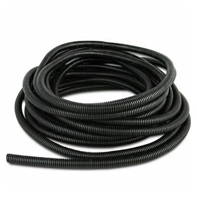CLENEA OD7/10/13/15/18/21/25/28mm Split Wire Conduit Polyethylene Tubing Black Color Sleeve Tube Length 5Meters(10mm)