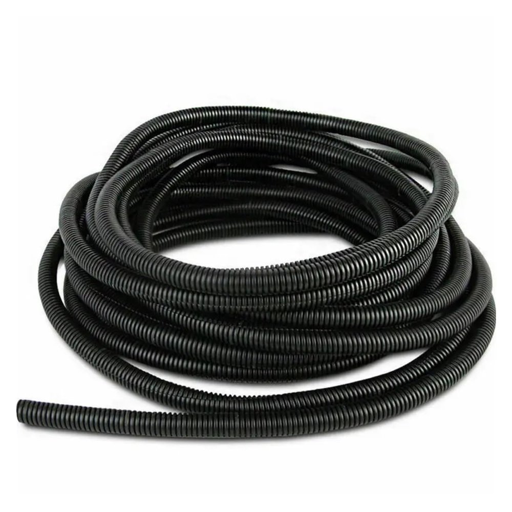 CLENEA OD7/10/13/15/18/21/25/28mm Split Wire Conduit Polyethylene Tubing Black Color Sleeve Tube Length 5Meters(10mm)