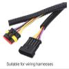 CLENEA OD7/10/13/15/18/21/25/28mm Split Wire Conduit Polyethylene Tubing Black Color Sleeve Tube Length 5Meters(18mm) view 4