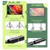 AAJK 100in Projector Screen with Stand,Portable 16:9 4K HD Indoor Outdoor Projection Screen with Wrinkle-Free Design, Ideal for Home Theater and Backyard Cinema  Includes Carry Bag view 2
