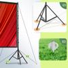 AAJK 100in Projector Screen with Stand,Portable 16:9 4K HD Indoor Outdoor Projection Screen with Wrinkle-Free Design, Ideal for Home Theater and Backyard Cinema  Includes Carry Bag view 3