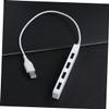 Hemoton 2pcs High-Speed USB Port Hub Adapter for Laptop and Pc Multi-Device Charger Splitter Play USB Hub White view 3