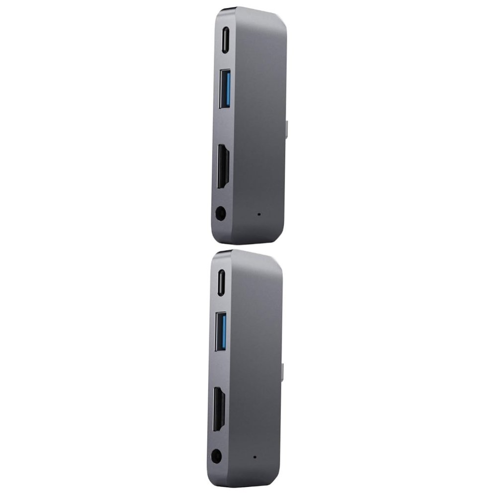 Hemoton 2pcs USB- Adapter USB Pd Charging and Headphone Jack Compact for Laptops and Mobile Devices Grey