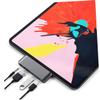 Hemoton 2pcs USB- Adapter USB Pd Charging and Headphone Jack Compact for Laptops and Mobile Devices Grey view 2