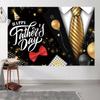 15x10ft Fathers Day Backdrop Black Gold Ties Balloons Glitter Dots Photography Background Happy Fathers Day Party Fathers Portraits Decoration Supplies Photo Booth Props view 4