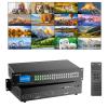 4K HDMI Matrix 16x16 w/Web & AUX Audio Output, ARVITEK Matrix Switcher 16 in 16 Out Support LAN/RS232/IR/APP Switch, Fit 2U Rackmount Rack view 1