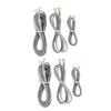 jojofuny 2sets 4 Wire Phone Wire Telephone Cable Flat Extension Cord Phone Cord Long for Landline 3pcs*2 view 1