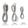 jojofuny 2sets 4 Wire Phone Wire Telephone Cable Flat Extension Cord Phone Cord Long for Landline 3pcs*2 view 3
