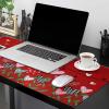 Oversized Gaming Mouse Pad, Valentine's Day Love Heart Tree Leaves Red Desk Mat for Home Office Extended XXL Computer Mouse Pad with Non-Slip Backing for Laptop Desktop Keyboard,35x15 inch view 2