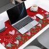 Oversized Gaming Mouse Pad, Valentine's Day Love Heart Tree Leaves Red Desk Mat for Home Office Extended XXL Computer Mouse Pad with Non-Slip Backing for Laptop Desktop Keyboard,35x15 inch view 3