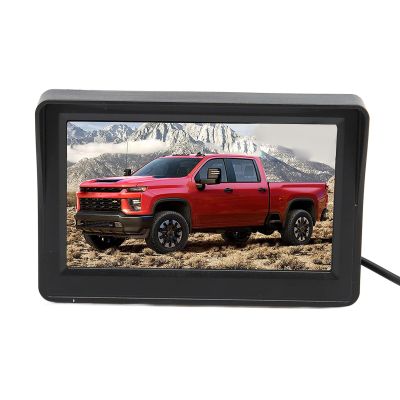 4.3 inch TFT LCD Display Backup Camera Monitor, Backup Monitor Display, DC 12V Rotatable Stand Rear View Reverse Back Up Display Support for NTSC for PAL for Car Truck RV