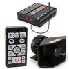 BooYu 12V 200W 20 Tones Police Warning Emergency Siren PA System for Firefighter Ambulance Vehicles Truck Car SUV ATV UTV[180 Design Speaker][Wireless Remote Handheld Microphone][2 x 10A Switches] view 1
