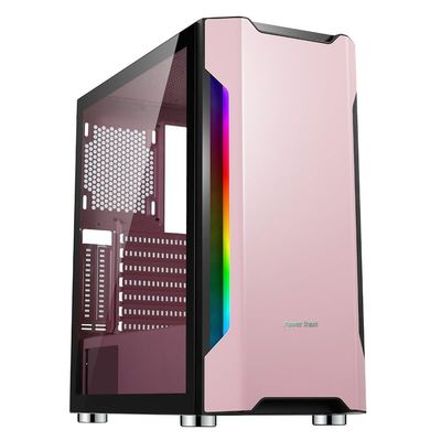 ATX Case,Mid-Tower PC Gaming Case E-ATX/ATX/M-ATX/ITX - Front I/O USB 3.0 Port - Fully Transparent Side Panels - RGB Fan and Remote Control and Controller (Size : No Fan)