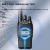 Retevis H-777 Walkie Talkie Earpiece with Mic, Portable FRS-Two Way Radio for Adults, Type C, 16 Channel, One Key Pairing, Professional 2 Way Radios for Business, Real Estate(10 Pack, Black) view 2