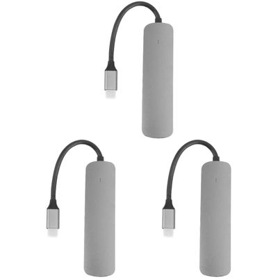 Hemoton 3pcs USB Type- USB Hub Data Transfer Speed Compatible Laptops and Phones Lightweight Design for