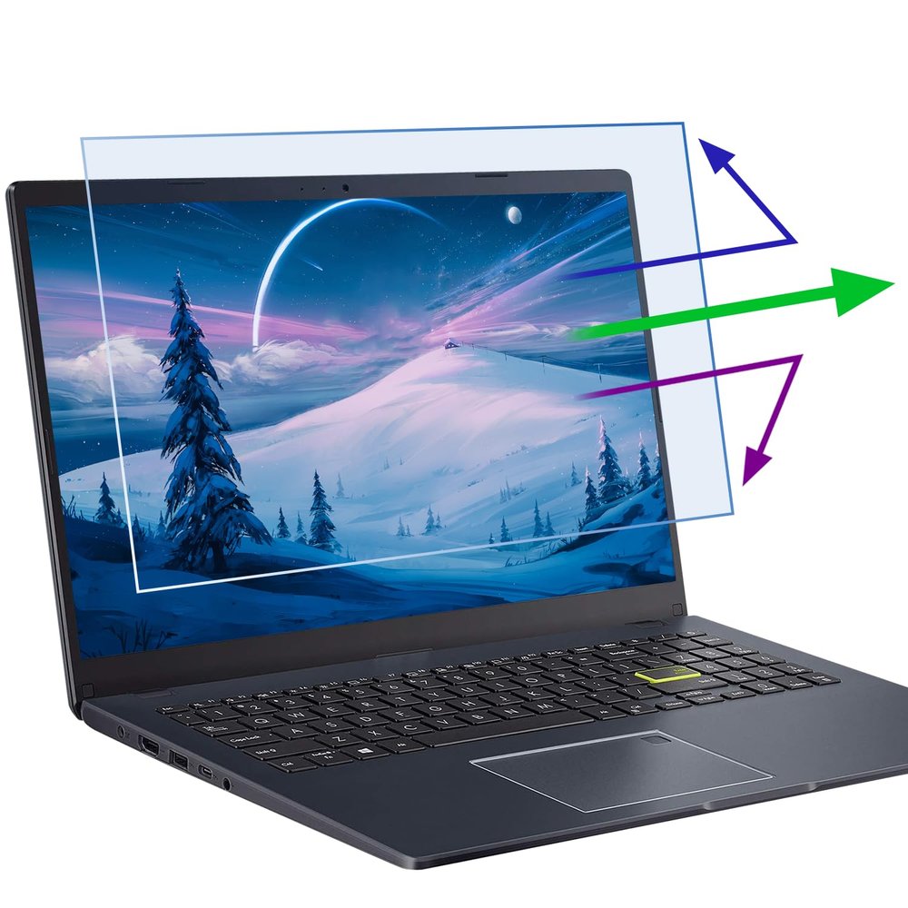 2 Pack 16 Inch Anti Blue Light Laptop Screen Protector, Reduce Eye Strain Anti Glare Screen Protector for 16 with 1920x1200 Resolution Laptops