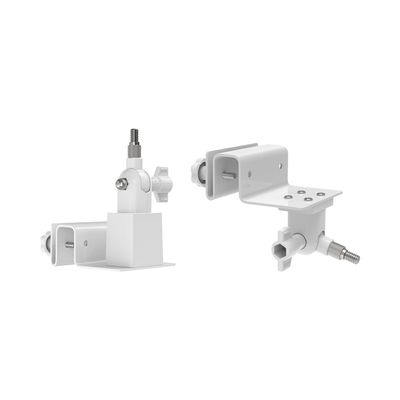 Holicfun Gutter Mount Kit for Solar Panels and Cams - Compatible with Ring, Blink, Eufy, Arlo, and More - Fits 1/4"-20 Threaded Rear-Mount Cameras and Solar Panels - White