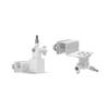 Holicfun Gutter Mount Kit for Solar Panels and Cams - Compatible with Ring, Blink, Eufy, Arlo, and More - Fits 1/4"-20 Threaded Rear-Mount Cameras and Solar Panels - White view 1