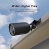 Holicfun Gutter Mount Kit for Solar Panels and Cams - Compatible with Ring, Blink, Eufy, Arlo, and More - Fits 1/4"-20 Threaded Rear-Mount Cameras and Solar Panels - White view 3