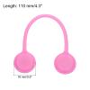 MECCANIXITY Magnetic Cable Clips 4.3 Inch x 0.6 Inch Rose Red Magnetic Cord Organizer Cable Ties Reusable Twist Ties for Home, Kitchen, Office, 10 Pcs view 2