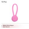 MECCANIXITY Magnetic Cable Clips 4.3 Inch x 0.6 Inch Rose Red Magnetic Cord Organizer Cable Ties Reusable Twist Ties for Home, Kitchen, Office, 10 Pcs view 3
