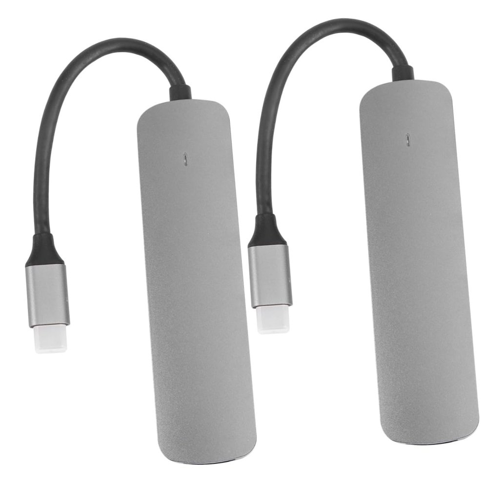Hemoton 2pcs USB Hub Type-c Adapter for Laptop and Phone Expansion USB Outputs for Connecting Keyboard Mouse Printer