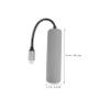 Hemoton 2pcs USB Hub Type-c Adapter for Laptop and Phone Expansion USB Outputs for Connecting Keyboard Mouse Printer view 3