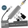 Hemoton 2pcs USB Hub Type-c Adapter for Laptop and Phone Expansion USB Outputs for Connecting Keyboard Mouse Printer view 4