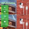 Uogw 50Ft/15m Outdoor Power Adapter Compatible with Wyze Cam V4,WYZE Duo Cam Pan,WYZE Pan V4/V3/V2/OG,Cam V3,Long Flat Extension Cable Replace for Plug,IP67 Waterproof Power Cable - White view 2