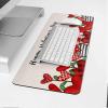 Oversized Gaming Mouse Pad, Valentine's Day Gnome Red Love Heart Leaves Linen Desk Mat for Home Office Extended XXL Computer Mouse Pad with Non-Slip Backing for Laptop Desktop Keyboard,35x15 inch view 4