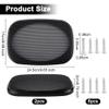 OLYCRAFT 2 Set Audio Speaker Cover Mesh 9.6x6.7 Inch Speaker Grill Cover Mesh Black Rectangle Speaker Grill with Screws for Speaker Cabinet Home Speaker Car Speaker Electrophoresis view 2