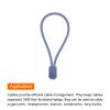 MECCANIXITY Magnetic Cable Clips 7.5 Inch x 0.6 Inch Gray Magnetic Cord Organizer Cable Ties Reusable Twist Ties for Home, Kitchen, Office, 10 Pcs view 4