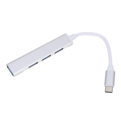 Hemoton 3pcs Type-c USB Hub USB Splitter Adapter Portable Aluminum Data Hub for Laptops and Desktops