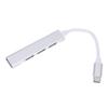 Hemoton 3pcs Type-c USB Hub USB Splitter Adapter Portable Aluminum Data Hub for Laptops and Desktops view 1