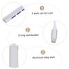 Hemoton 3pcs Type-c USB Hub USB Splitter Adapter Portable Aluminum Data Hub for Laptops and Desktops view 2