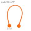 MECCANIXITY Magnetic Cable Clips 7.5 Inch x 0.5 Inch Orange Magnetic Cord Organizer Cable Ties Reusable Twist Ties for Home, Kitchen, Office, 6 Pcs view 2