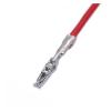 BUIEX 1.5mm Auto Crimp Terminal Wire Electrical Cold Crimp Compatible with License Plate Light Connector with Cable 964261-2 969028-2 (Color : Female, Size : 50 Pcs) view 1