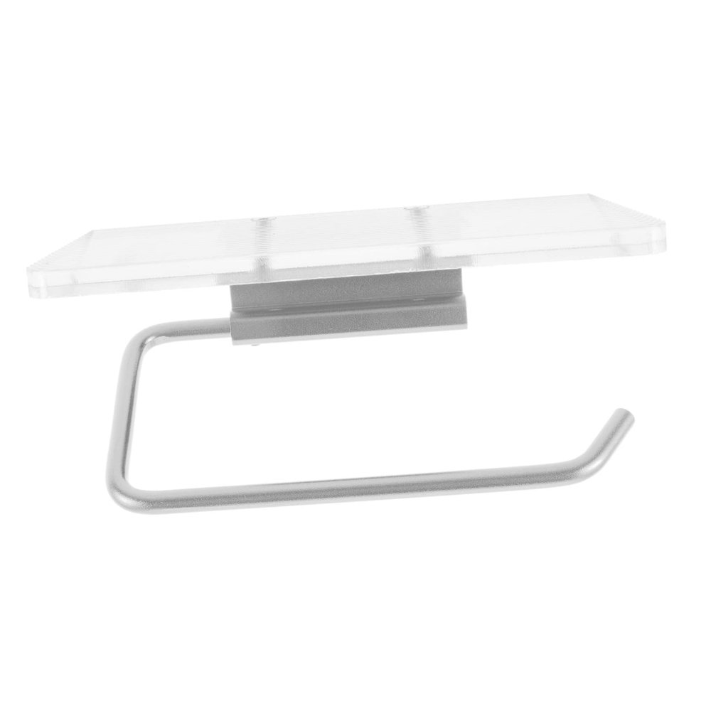 MAGICLULU Toilet Paper Holder Shelf Wall-Mounted Aluminum Bathroom Organizer for Items Space-Saving Design for Bathroom and Kitchen No Drill Installation
