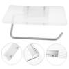 MAGICLULU Toilet Paper Holder Shelf Wall-Mounted Aluminum Bathroom Organizer for Items Space-Saving Design for Bathroom and Kitchen No Drill Installation view 3