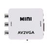 Video Converter, 480P Mini AV to VGA Adapter Composite TV Set Top Box Audio Video Converter with USB Power Cable view 1