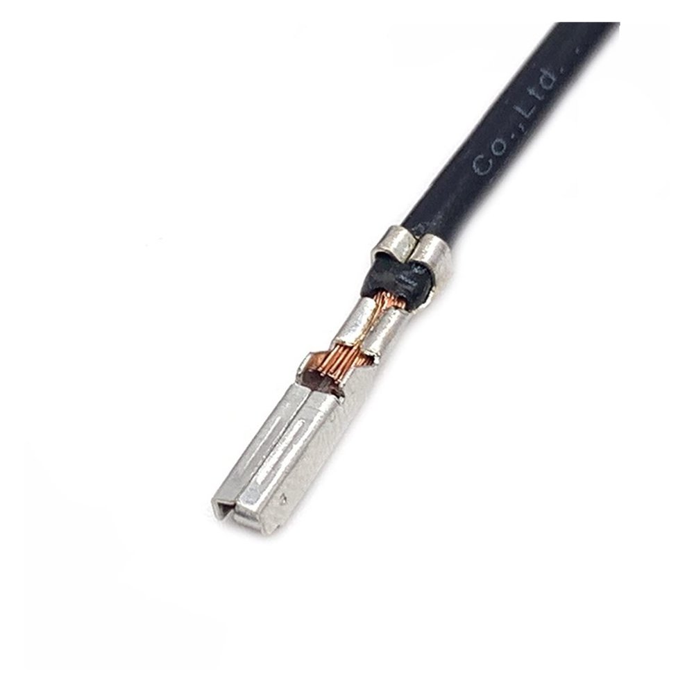1.5MM Car Tyco Brass Crimp Terminal Splice Pins Compatible with Sealed Waterproof Electronic Connectors with Cable 183025-1 282109-1 (Color : Female, Size : 50 Pcs)