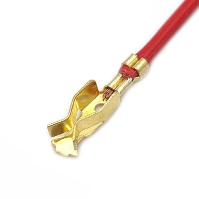 BUIEX G59 Automobile Crimping Terminal Wiring Harness Connector Copper Splice Pin Contact Lamp Holder with Cable DJD028-2 (Color : Female, Size : 50 Pcs)